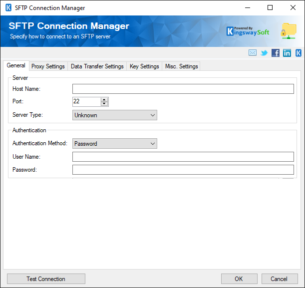 SSIS SFTP connection manager